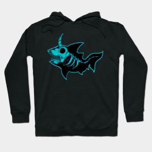 Unicorn Shark Blue Hoodie